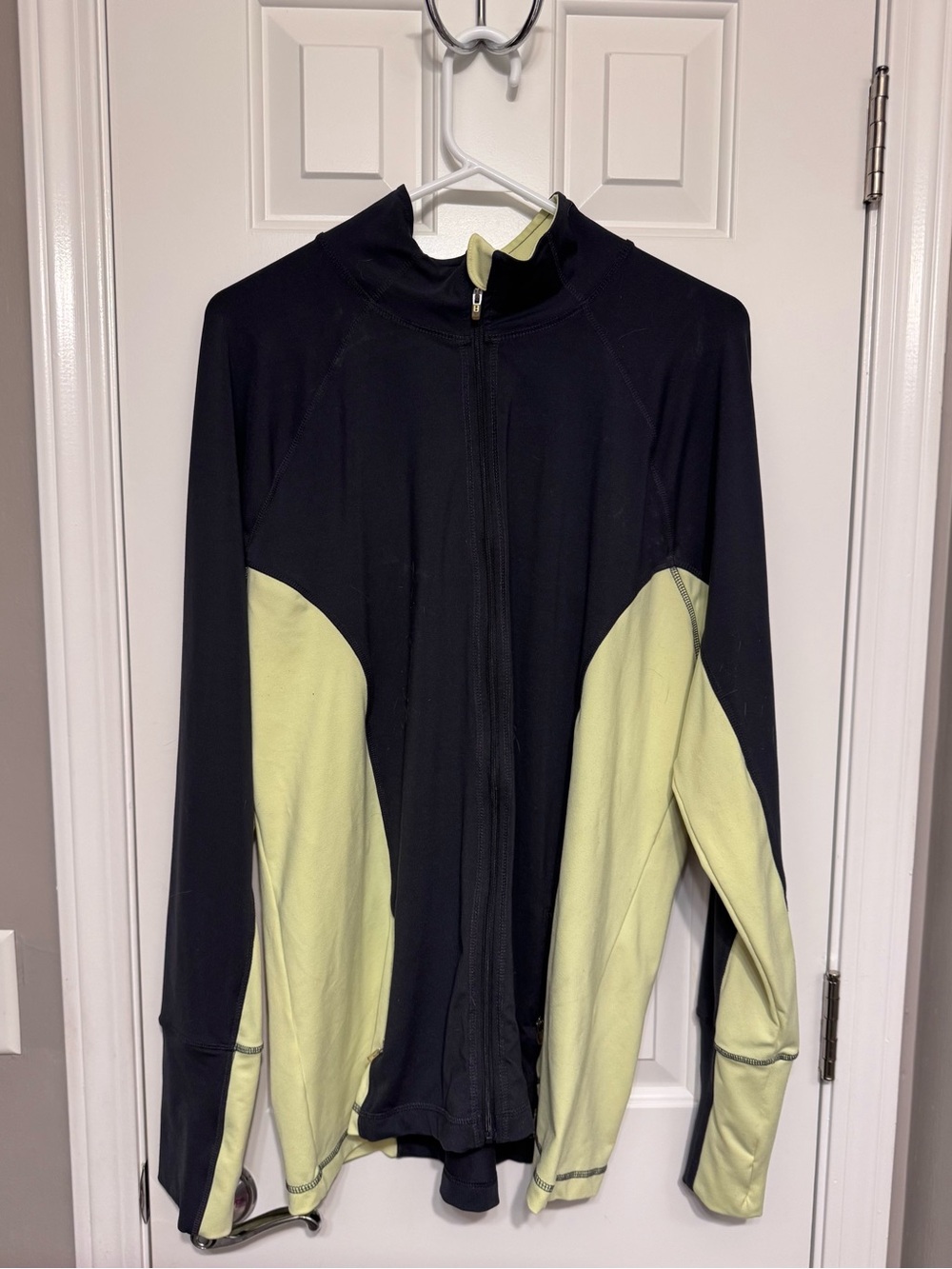 Old Navy Black and Light Green Full-Zip Utility Jacket